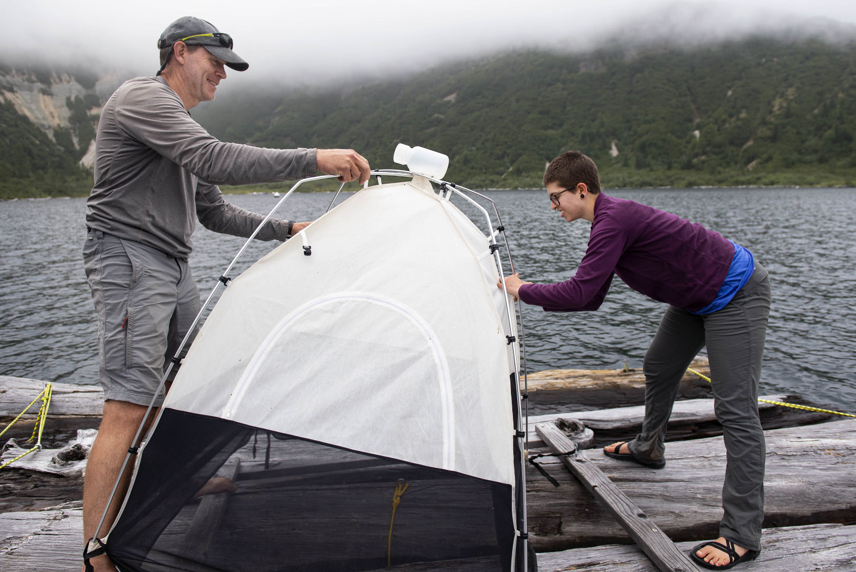 Collapsing the tent